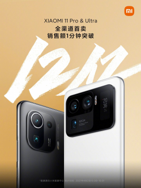 ข่าวสั้น Xiaomi ทำยอดขาย Mi11 Pro และ Mi 11 Ultra  ได้มากถึง 1.2 พันล้านหยวนภายใน 1 นาที